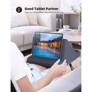 Great Gifts Soft Tablet Pillow <b>Stand</b> for Bed 6 Viewing Angles Dock Holder for 4-13" Tablets Lap <b>PC</b> <b>Stands</b> - Product Image 3