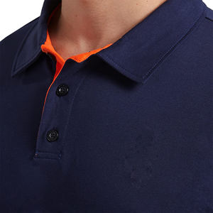 Chemise décontractée pour homme en piqué violet à manches courtes, imprimée, tricotée, 100 % coton, écologique, design personnalisé, prix très raisonnable - Product Image 6
