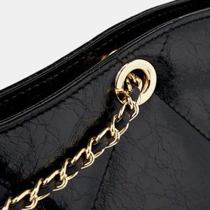 Sac fourre-tout en cuir de vachette de haute qualité OEM pour femme, sac à bandoulière souple et décontracté, fermeture éclair, couleurs personnalisables, vente en gros pour filles - Product Image 6