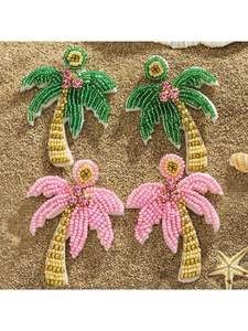 Boucles d'oreilles longues à perles faites à la main pour femmes, bijoux tendance, fournisseur pour les soirées, à prix avantageux - Product Image 4