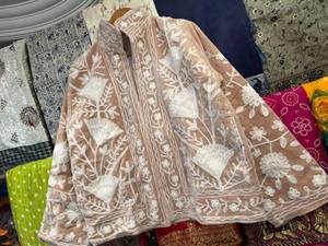 Hand Made <b>Velvet</b> Suzani Quilted Breathable Jacket Boho Inner Cotton Embroidered Floral Bohemian Style Winter <b>Coat</b> Street Wear - Product Image 4