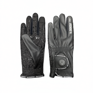 Gants d'équitation d'été légers pour femmes TM STARTECH en cuir synthétique avec adhérence renforcée en silicone et fermeture auto-agrippante - Product Image 2