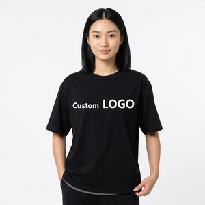 Camiseta Negra Personalizada con Logotipo para Hombre, Manga Corta, Cuello Redondo, Estilo Casual, 100% Algodón, Corte Regular, Diseño con Letra en la Parte Delantera - Product Image 5