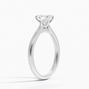 Anillo BOJ 036 Corte Ovalado Plata 925 Elodie Catedral Bañado en Rodio Boda 2ct Color D VVS1 Moissanita Certificado GRA Precio Bajo - Product Image 2