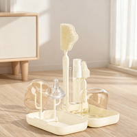 Ensemble de brosses de nettoyage pour biberons Habebe, légères, avec brosses pour tétines et pailles, faciles à nettoyer, outils réutilisables pour les soins de bébé