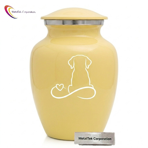 Premium Eco Friendly <b>Pet</b> Urns <b>for</b> Dogs <b>Memorial</b> Ashes Solid Alloy Metal Cremation Urns Customized Design Personalized Urn & Jars - Product Image 1