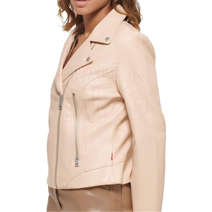 High Quality <b>Women</b> Outerwear Fashion Style New Model Casual <b>Jacket</b> <b>Zipper</b> Ladies <b>Women</b> Leather <b>Jacket</b> <b>Women</b> - Product Image 5