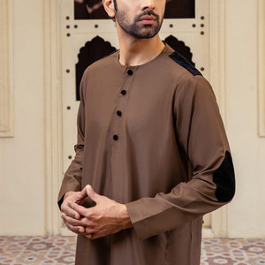 <b>Men</b> Juba Traditional Muslim Long Robe Clothing Comfortable Islamic Wear Modest Loose Fit Breathable Fabric - Product Image 3