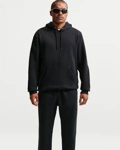 Sweat-shirt à capuche noir pour homme, coupe classique, en coton molletonné, avec poche avant, style décontracté, pour l'automne - Product Image 3