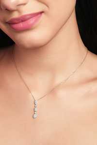 Three Shape Diamond Pendant <b>Necklace</b> Pave Cluster Set Solitaire Everyday Tiny Cable <b>Chain</b> Layering Jewelry 14K 18K Solid Gold - Product Image 6