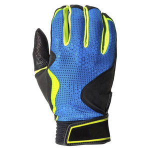 Gants de frappeur de baseball en cuir, paume en cuir, design à doigts séparés, pour droitier, utilisation en extérieur, fermeture auto-agrippante antidérapante, taille adulte - Product Image 6