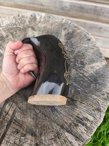 Mug en corne de style viking, récipient à boisson pour boissons chaudes ou froides, fait à la main - Product Image 2