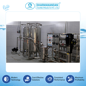 โรงงานผลิตน้ำดื่มบรรจุขวดระบบ Reverse Osmosis ความจุ 20000 ลิตรต่อชั่วโมง ผลิตภาพสูง พร้อมปั๊ม PLC ได้รับการรับรองมาตรฐาน ISO และ ISI จากผู้ผลิตในอินเดีย - Product Image 2