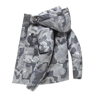 Men's Hooded <b>Camouflage</b> Puffer Winter Jacket Waterproof Camo Hooded Insulated Jacket Men's Outdoor Thermal Padded Hooded Jacket - Product Image 4