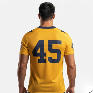 เสื้อฟุตบอลอเมริกันแบบระเหิดสำหรับผู้ชายเสื้อซ้อมอเมริกันฟุตบอลเสื้อเจอร์ซีย์อเมริกันฟุตบอลแบบปัก - Product Image 2