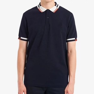Camisetas Polo Formales Sólidas para Hombre, Producto Superior, Alta Calidad, 100% Algodón, Transpirables, de Secado Rápido, Camisetas de Golf Bordadas Personalizadas - Product Image 3