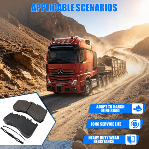 Plaquettes de frein à disque neuves WVA 29211 pour essieux FUWA Volvo Shacman Faw Hino Peterbilt, résistantes à l'abrasion et à la chaleur - Product Image 3