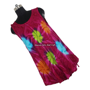 Elegant Tie Dye Bohemian Ladies Rayon <b>Long</b> Length Sleepwear Bikini <b>Beach</b> Wear Coverup Maxi <b>Dress</b> Women's Umbrella <b>Dress</b> Tie Dye - Product Image 4