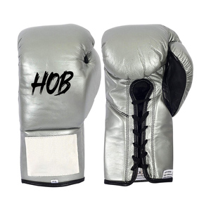 Guantes de Boxeo Profesionales de Cuero Vacuno con Logotipo Personalizado, Cómodos, con Cierre de Gancho y Bucle en los Dedos, Guantes de Alta Calidad - Product Image 5