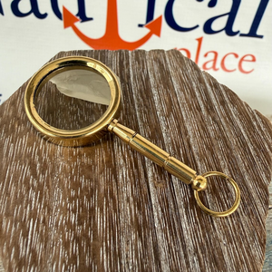 <b>Vintage</b> Brass Pocket Magnifying Glass Portable Handheld Reading Magnifier Antique Style Metal Lens Tool Collectible <b>Desk</b> - Product Image 4