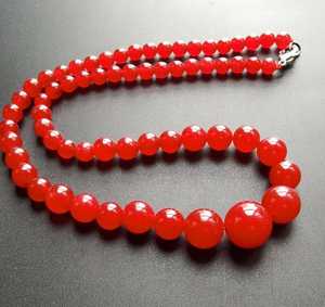 Elegante collar de cuentas de resina turquesa, forma redonda, joyería de regalo unisex a la moda - Product Image 6