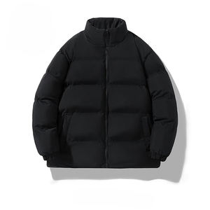 Chaqueta Acolchada con Capucha y Cuello Alto Personalizada para Hombre, Chaqueta de Invierno Cálida y Acolchada de Poliéster Premium de Secado Rápido, Estilo Urbano Informal para Exteriores, OEM - Product Image 6