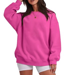 Light Blue Oversized Crewneck Sweatshirts Unisex Boxy Fit Hoodies Streetwear Apparel Wholesale Manufacturer Bulk Order Supplier - Product Image 3