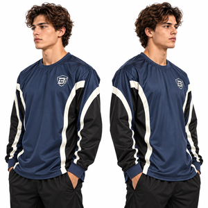 Camiseta de Entrenamiento de Fútbol y Balonmano Personalizada para Hombre, Manga Larga, Ligera, de Poliéster, para Portero, Fabricante OEM - Product Image 3