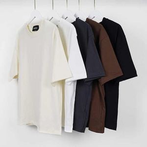 Camiseta de Alta Calidad de 260 g/m², Impresión Personalizada, 100% Algodón, Ropa Blanca para Hombre, Muestra Gratis, Corte Holgado, en Oferta - Product Image 1
