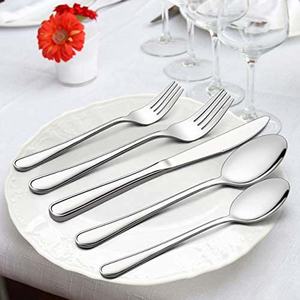 Vente en gros Espace personnalisé Design Argent Plaqué Simple Simple DesignCouverts Couverts pour Table Ayant Quatre Pièces - Product Image 2