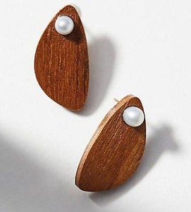 Pendientes colgantes geométricos de madera, artísticos y ligeros, para uso diario y casual, joyería festiva hecha a mano para mujer - Product Image 6