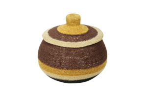Panier de rangement en rotin naturel tissé à la main, forme de bol, écologique, art populaire, décoration d'intérieur, organisateur de rangement - Product Image 5