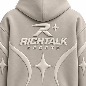 Nouveauté : Sweat à capuche imprimé pour homme, qualité supérieure, style sportif oversize, avec logo frontal et poche, 100 % coton - Product Image 4