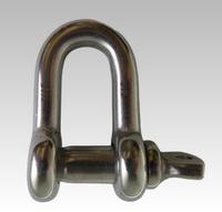 Manille en D en acier inoxydable AISI 316 de qualité marine avec goupille à vis M4-M38, quincaillerie de connexion de chaîne