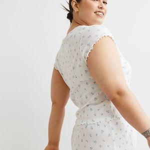 Pyjamas de nuit en gros pour femmes, ensembles de pyjamas courts 2 pièces, vêtements de nuit pour femmes - Product Image 3