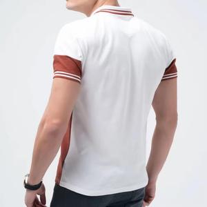 Nouveau polo d'été pour homme à manches courtes, décontracté, avec empiècements contrastés, en coton, grande taille, brodé, à prix avantageux - Product Image 2