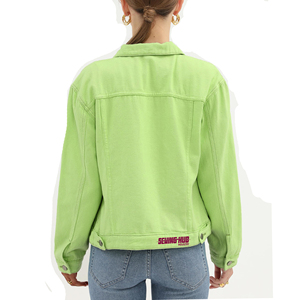 Chaqueta Vaquera Elegante para Mujer, con Botones al Frente, Bolsillos en el Pecho, para Uso Diario, Transpirable, a Bajo Precio - Product Image 2