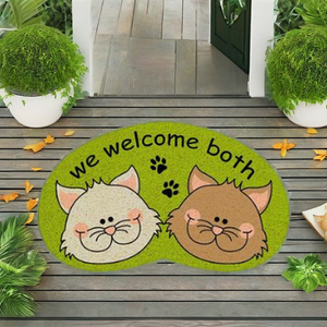 Tapis en fibre de coco personnalisés à imprimé animal, écologiques, résistants aux taches, antidérapants, pour entreprises et maisons, designs personnalisables - Product Image 1