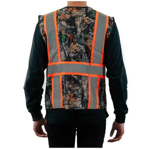 OEM Service Road Construction High Visibility Vest Working Wear Reflective Tape Safety Workers Breathable Vest Jackets - Product Image 4