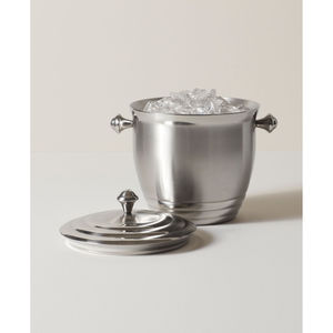 Seau à glace en métal finition antique pour bar, refroidisseur de champagne et de vin, garde la glace congelée plus longtemps, avec poignée - Product Image 2