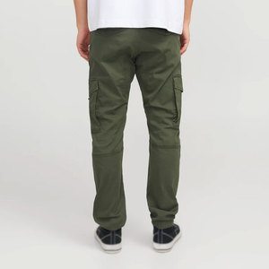 Pantalon cargo en toile de coton pour homme, coupe décontractée, multi-poches, imperméable, respirant, style vintage, service OEM, vente en gros - Product Image 5