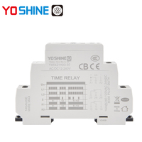 Relais de temporisation à double déclenchement et double sortie 12-240V AC/DC, 10A/16A, DPDT, miniature, pour l'automatisation industrielle