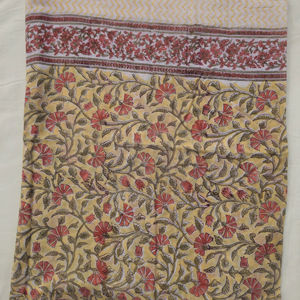 Paréo de plage fait main en coton imprimé au bloc indien, écharpe de plage en voile naturel pour l'été - Product Image 1