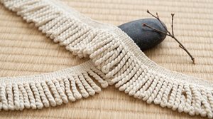 Cuerda de Algodón con Borlas y Flecos Trenzados, Adorno Decorativo para Mantas, Cojines y Almohadas - Product Image 2