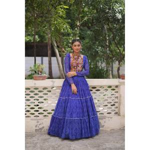 Lehenga choli ชุดทำงานลูกไม้ Gota patti สำหรับผู้หญิง - Product Image 6
