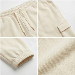 Personnalisé Double Taille Cargo Streetwear Pantalon de survêtement ample Baggy lourd poids lourd délavé à l'acide Vintage Flare Sweat Pantalon empilé pour hommes - Product Image 4