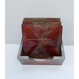 Premium Resin Glitter <b>Marble</b> <b>Coasters</b> Handmade Elegant Sparkling Drinkware Stylish Modern Tabletop Decor Artistic Resin Craft - Product Image 1