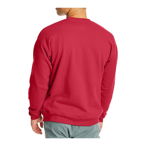 Sudadera Unisex Roja de Algodón Grueso con Estampado Personalizado, Prenda Lisa - Product Image 3
