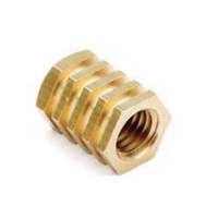 Tuerca hexagonal de latón de alto torque con rosca de precisión, elemento de fijación hexagonal para piezas de plástico y metal fundido, buje metálico de alta resistencia