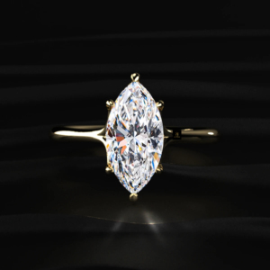 Anillo de diamante solitario marquesa cultivado en laboratorio, certificado IGI, de color D a F, 2.00 ct, en oro, plata, amarillo, blanco, rosa, con brillo radiante y atemporal. - Product Image 2